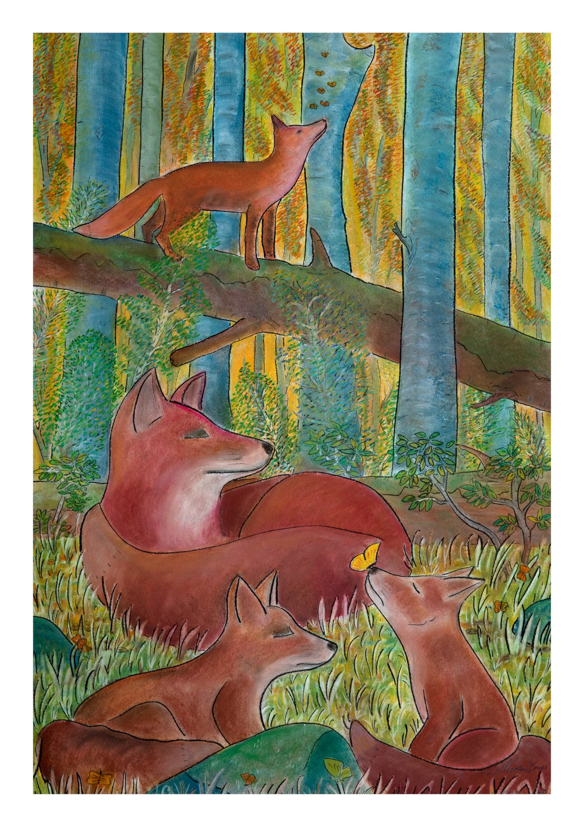Ræve – kunstprint