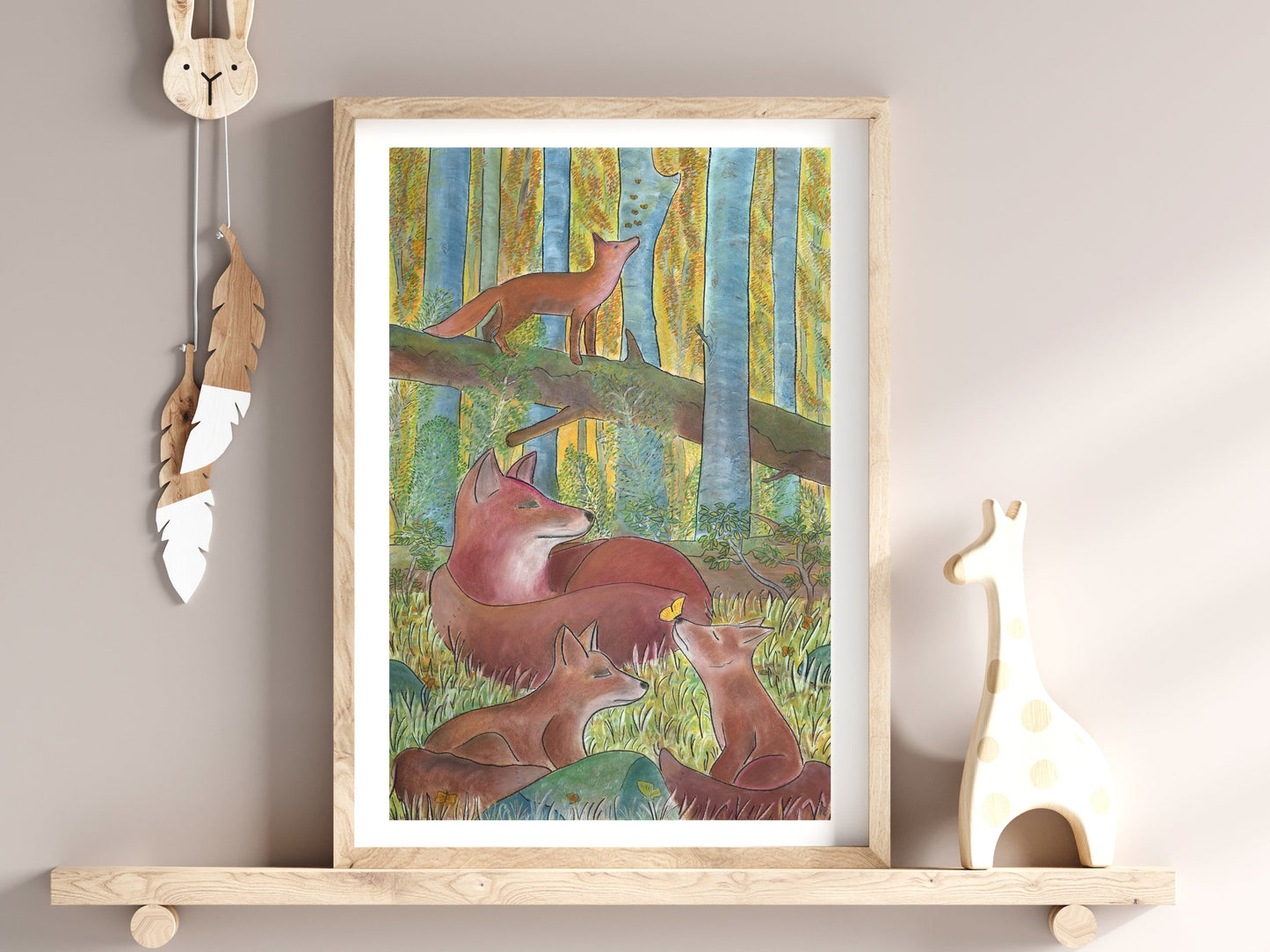 Ræve – kunstprint