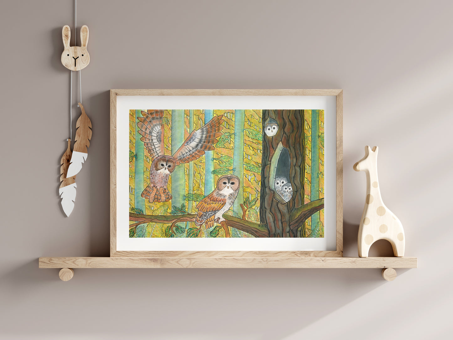 Uglefamilie-kunstprint