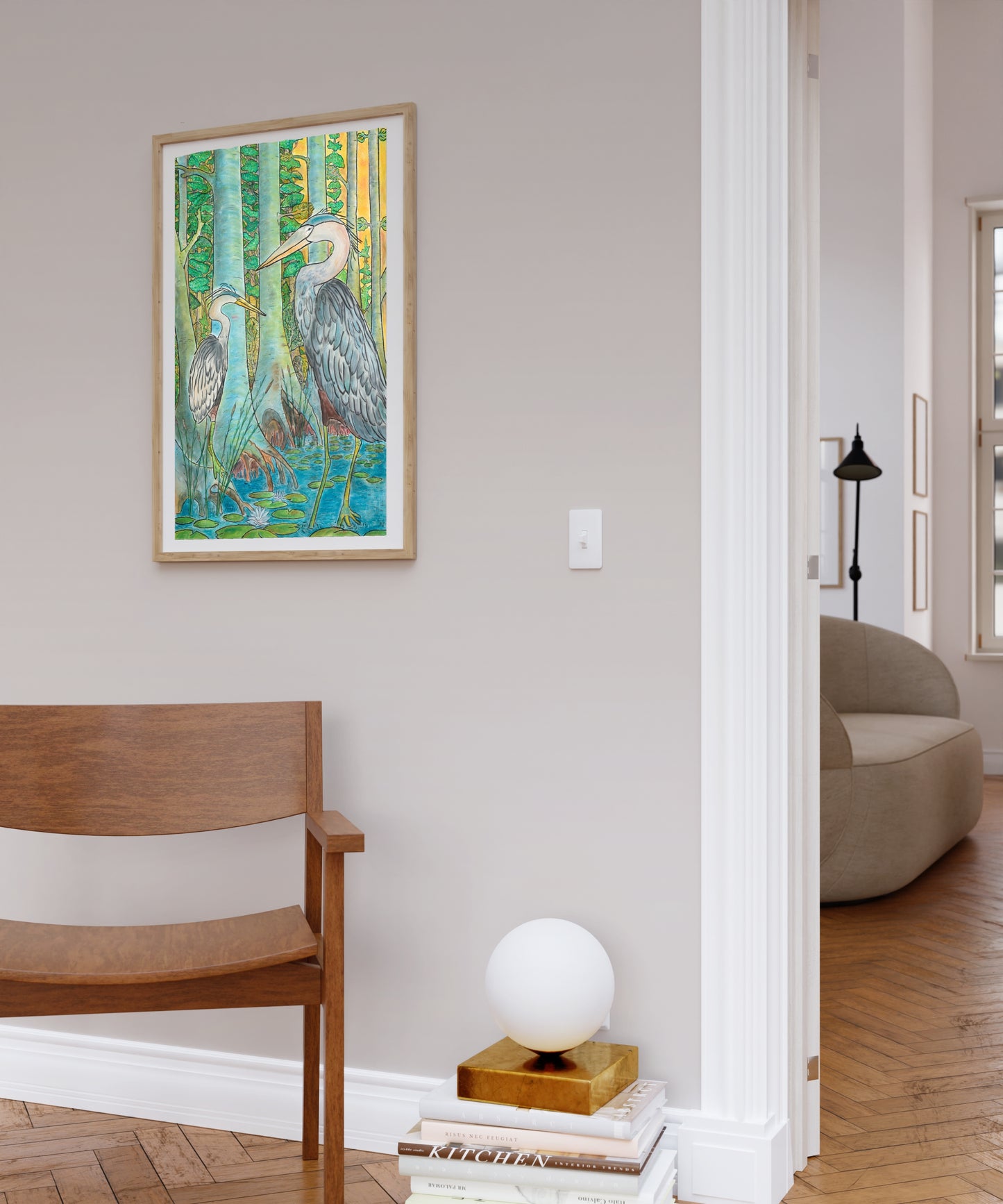 Hejre-kunstprint