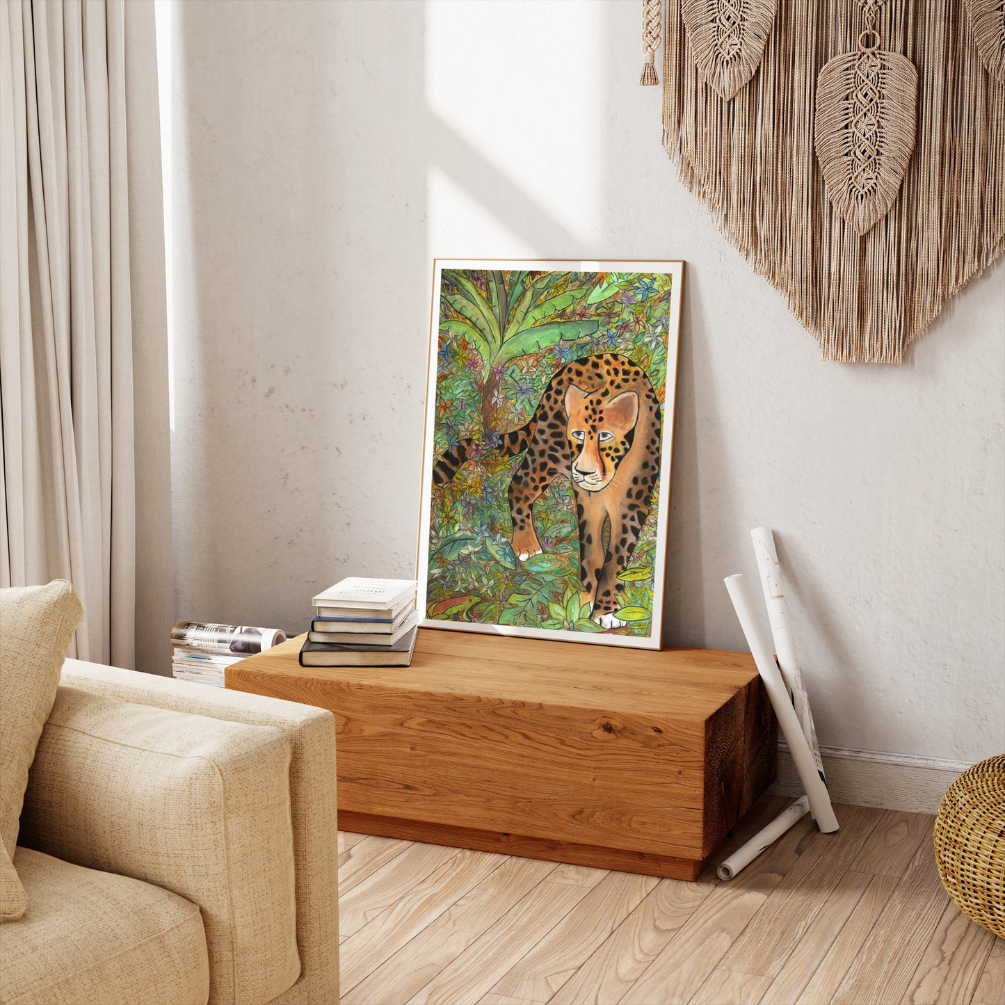 leopard-kunstprint