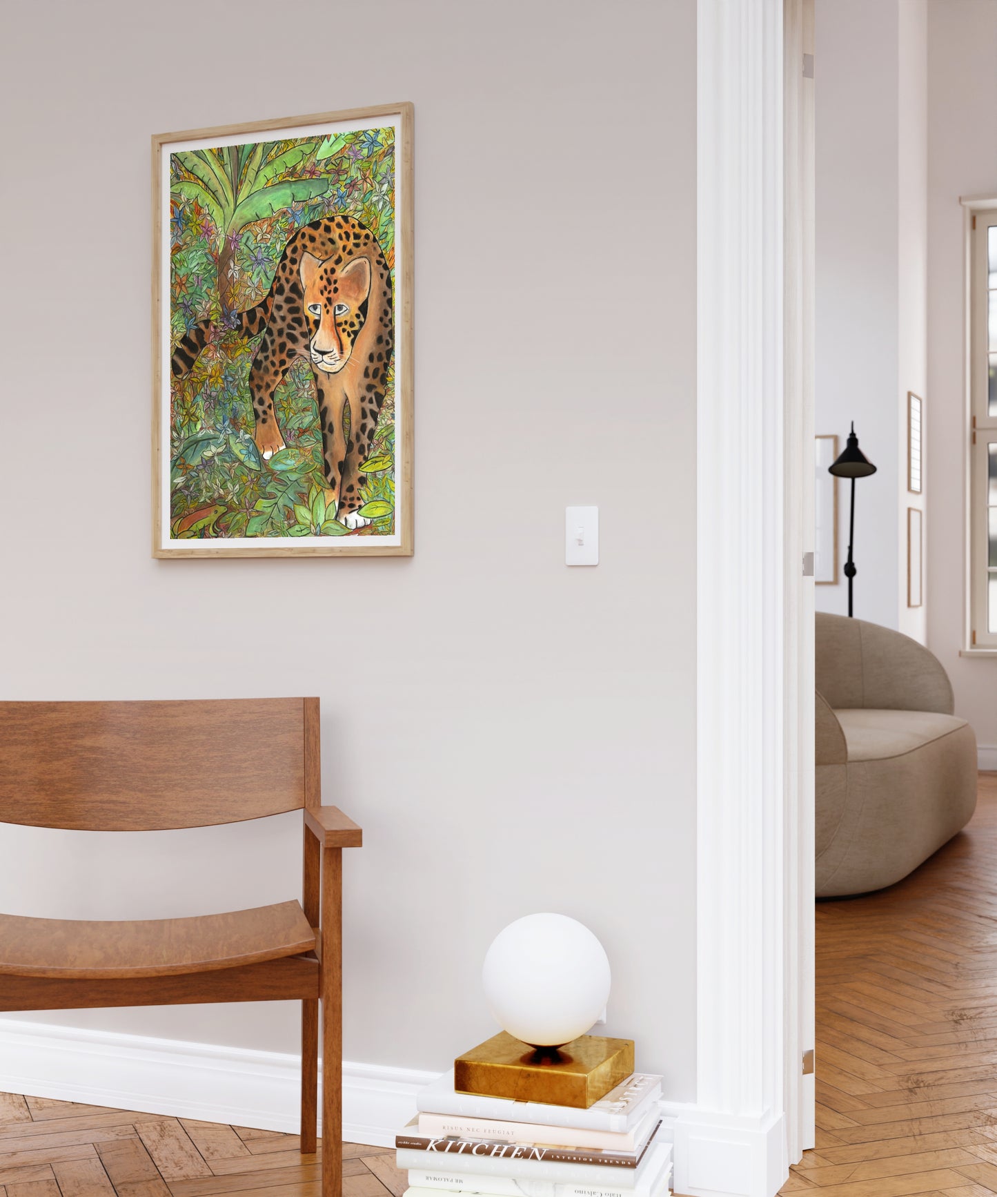 leopard-kunstprint