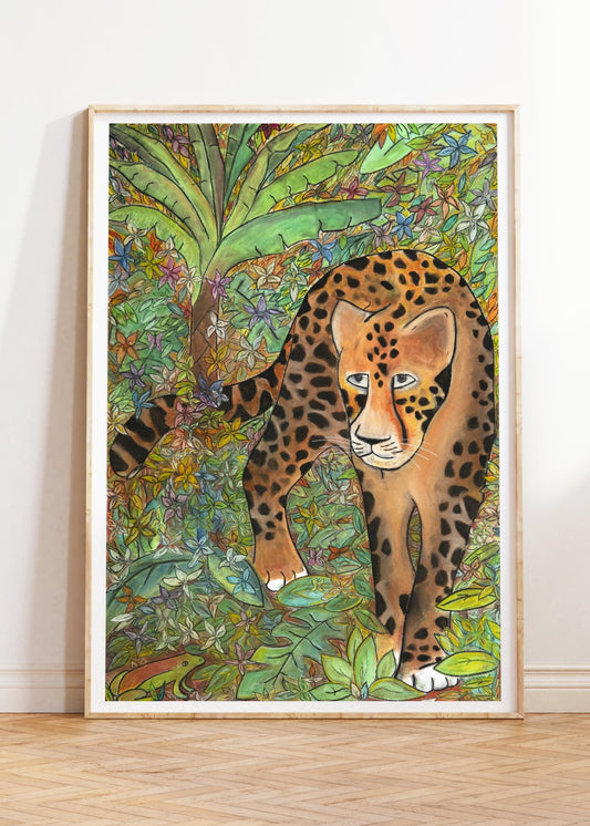 leopard-kunstprint