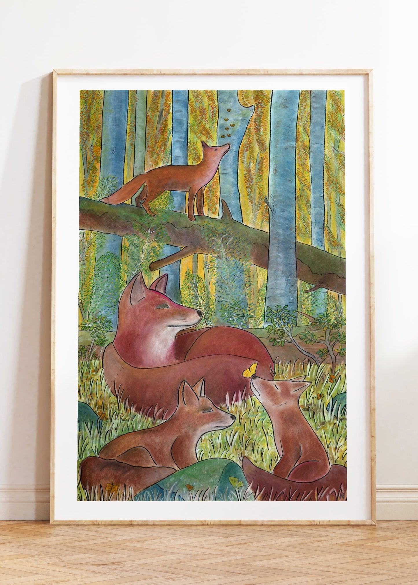 Ræve – kunstprint
