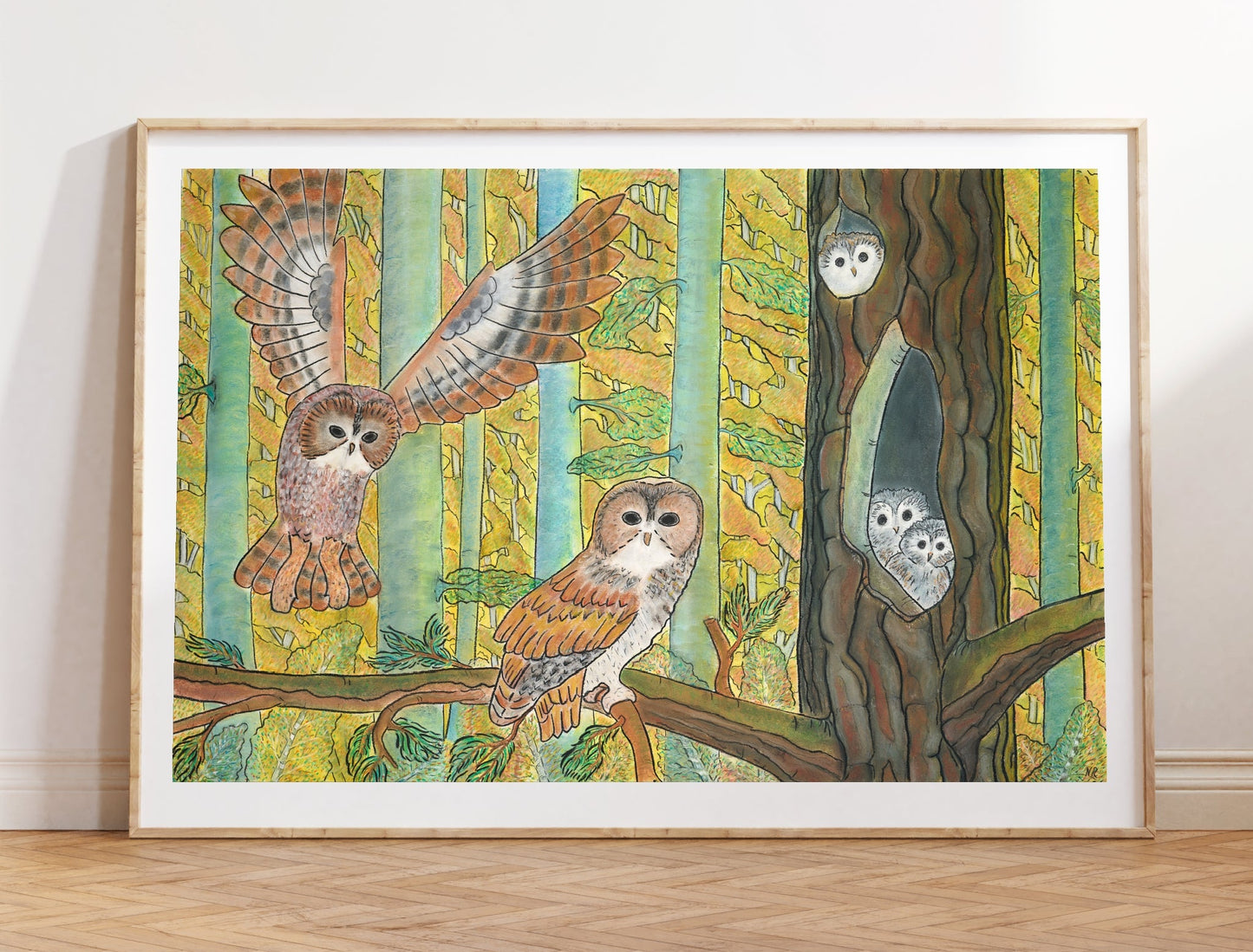 Uglefamilie-kunstprint